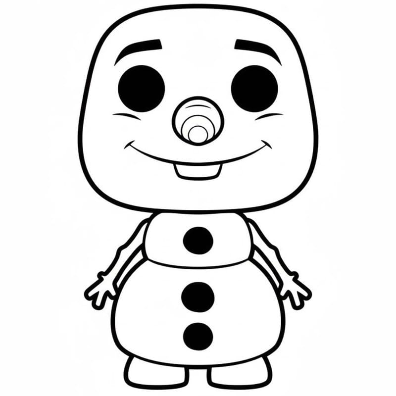 Fise de colorat cu Desenează Funko Pop gratuit uşor