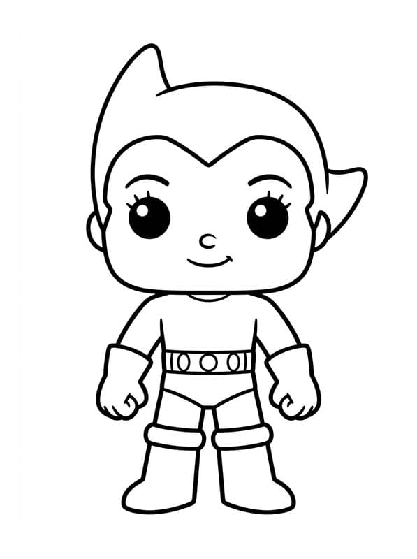 Fise de colorat cu Desenează Funko Pop imprimabil bazic