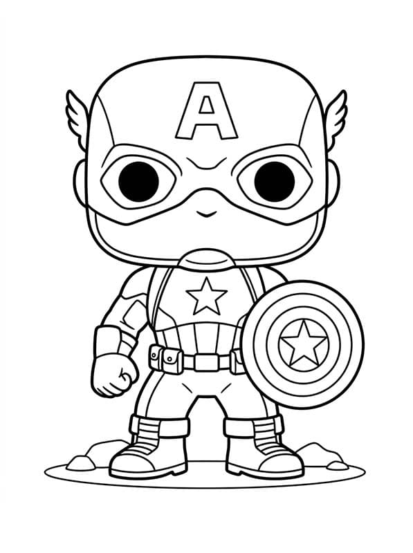 Fise de colorat cu Desenează Funko Pop imprimabil pentru copii