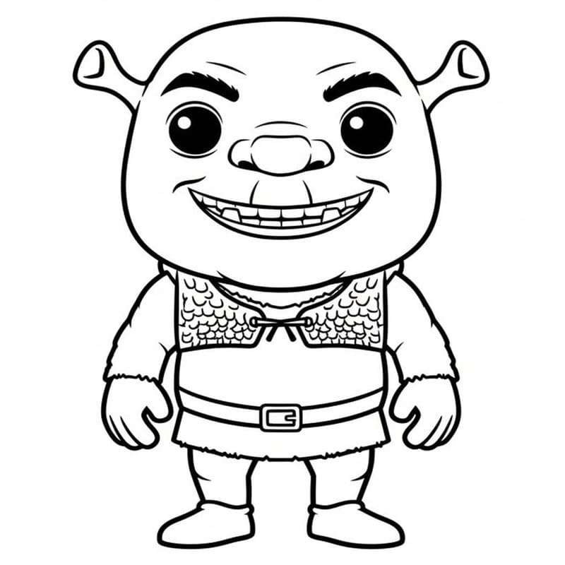 Fise de colorat cu Desenează Funko Pop la copii