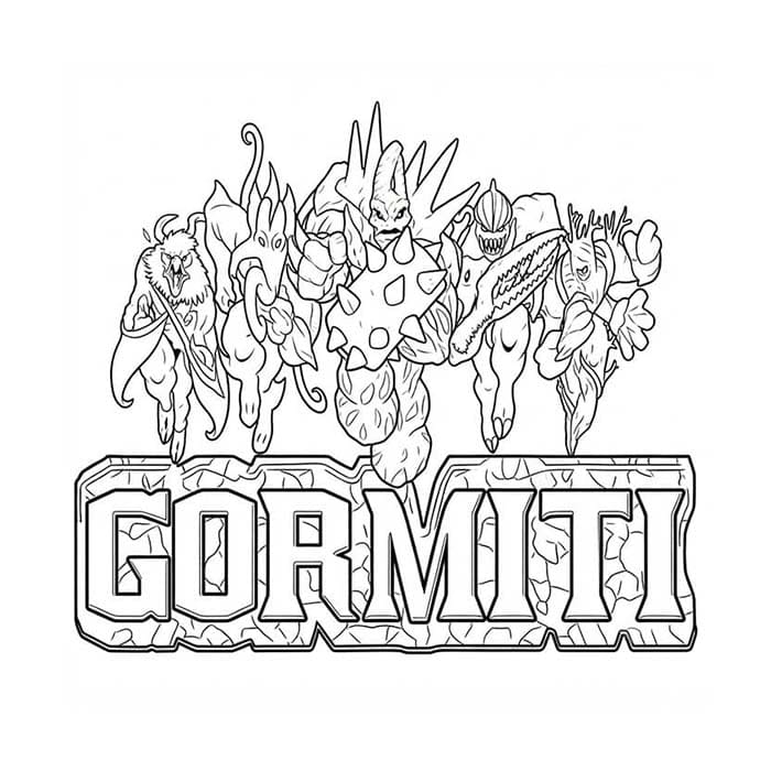 Fise de colorat cu Desenează Gormiti gratuit