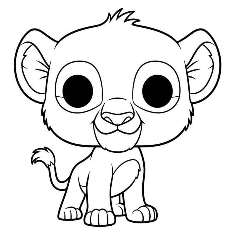 Fise de colorat cu Funko Pop bazic la copii