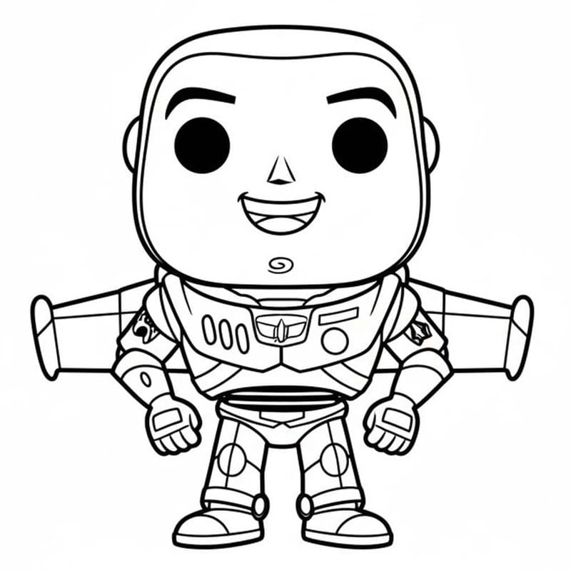 Fise de colorat cu Funko Pop gratuit bazic