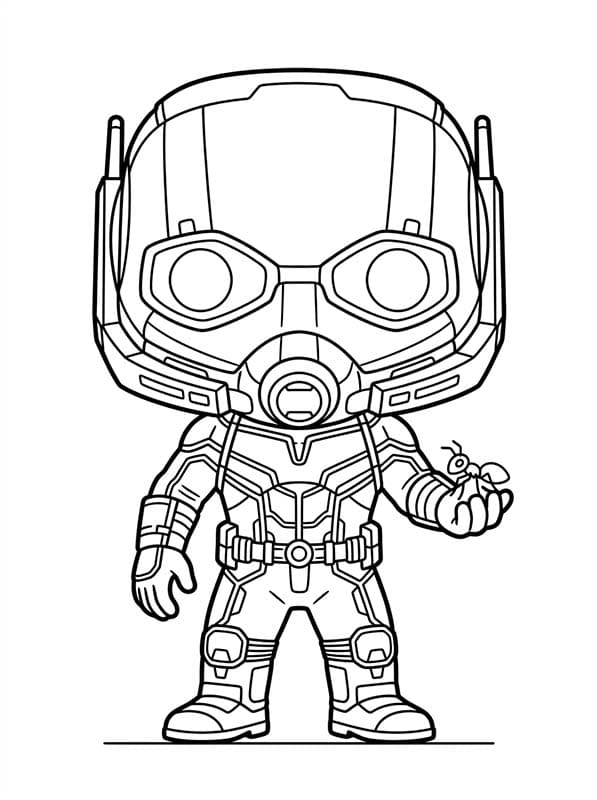 Fise de colorat cu Funko Pop gratuit simplu