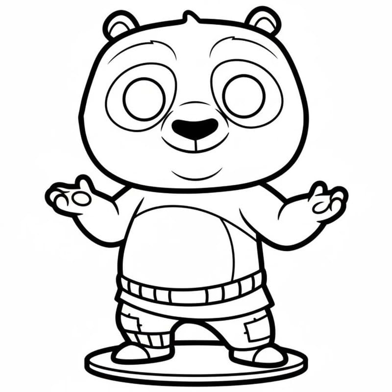 Fise de colorat cu Funko Pop imprimabil bazic