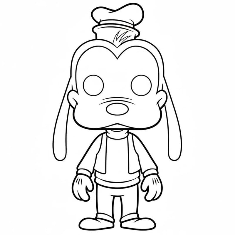 Fise de colorat cu Funko Pop imprimabil gratuit bazic
