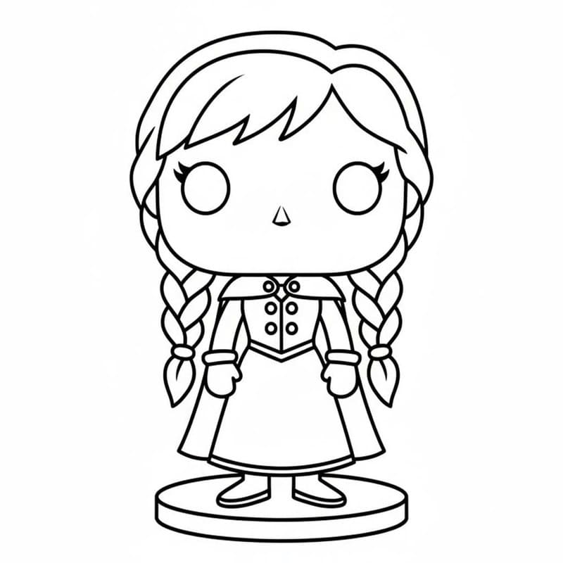 Fise de colorat cu Funko Pop imprimabil gratuit uşor