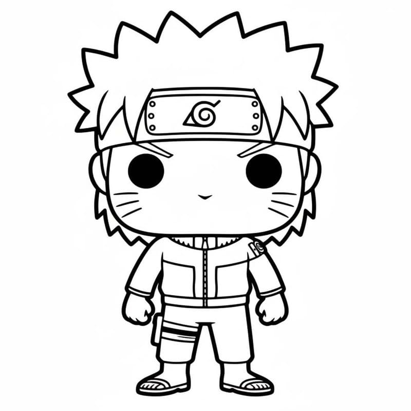 Fise de colorat cu Funko Pop imprimabil gratuit
