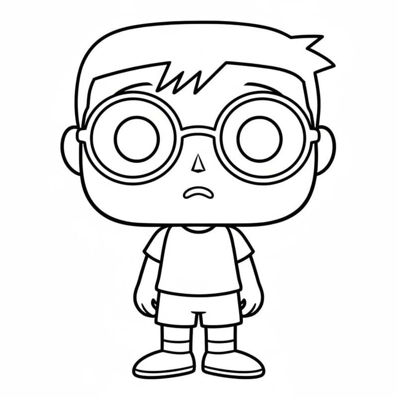 Planse de colorat cu Funko Pop