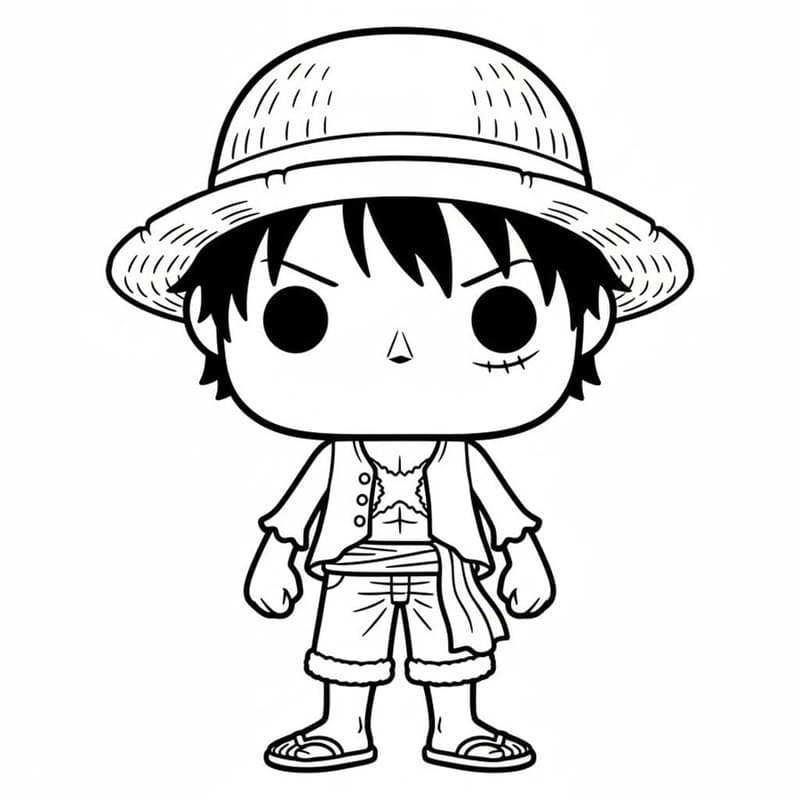 Fise de colorat cu Funko Pop imprimabil uşor