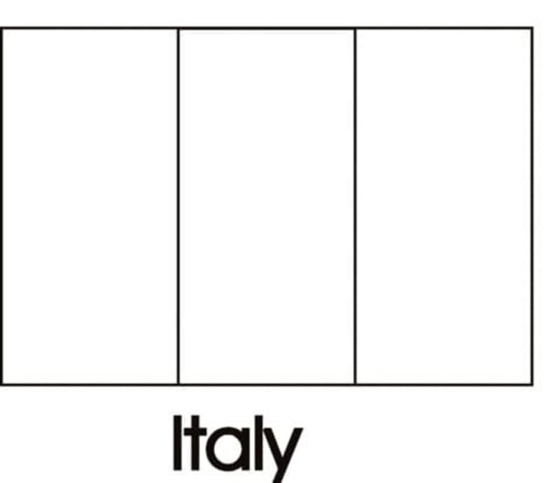 Fise de colorat cu Italia