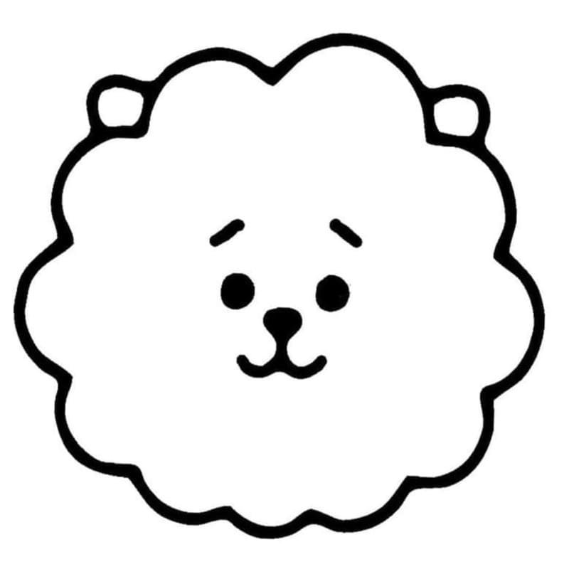 Fise de colorat cu BT21 gratuit pentru copii