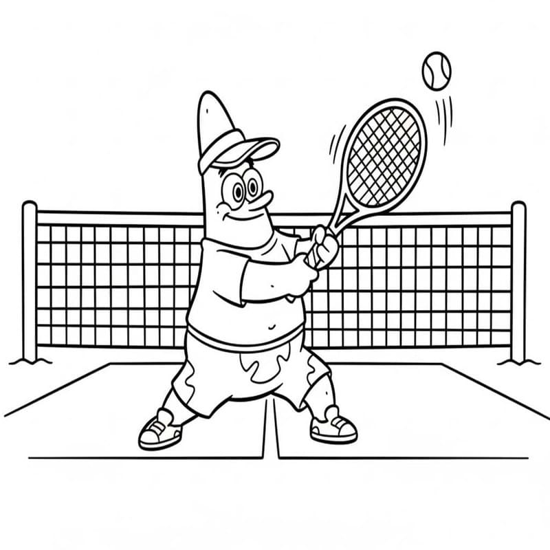 Fise de colorat cu Tenis gratuit pentru copii