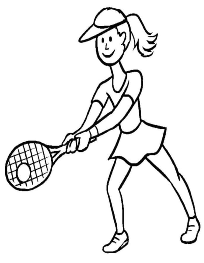 Fise de colorat cu Tenis gratuit