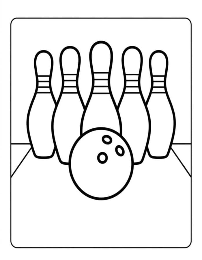 Planse de colorat cu Bowling