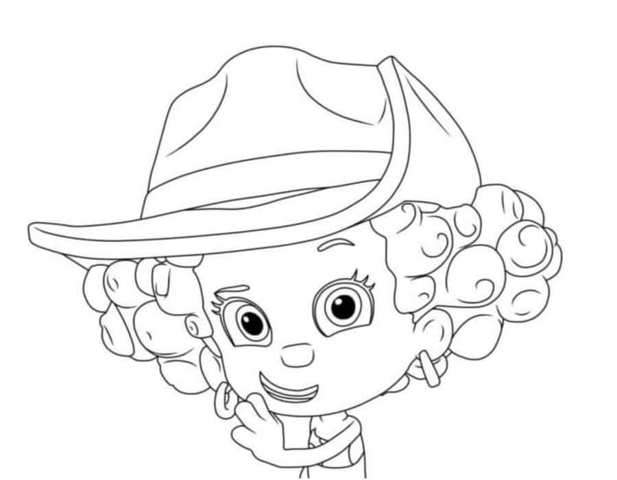 Fise de colorat cu Desenează Bubble Guppies imprimabil bazic