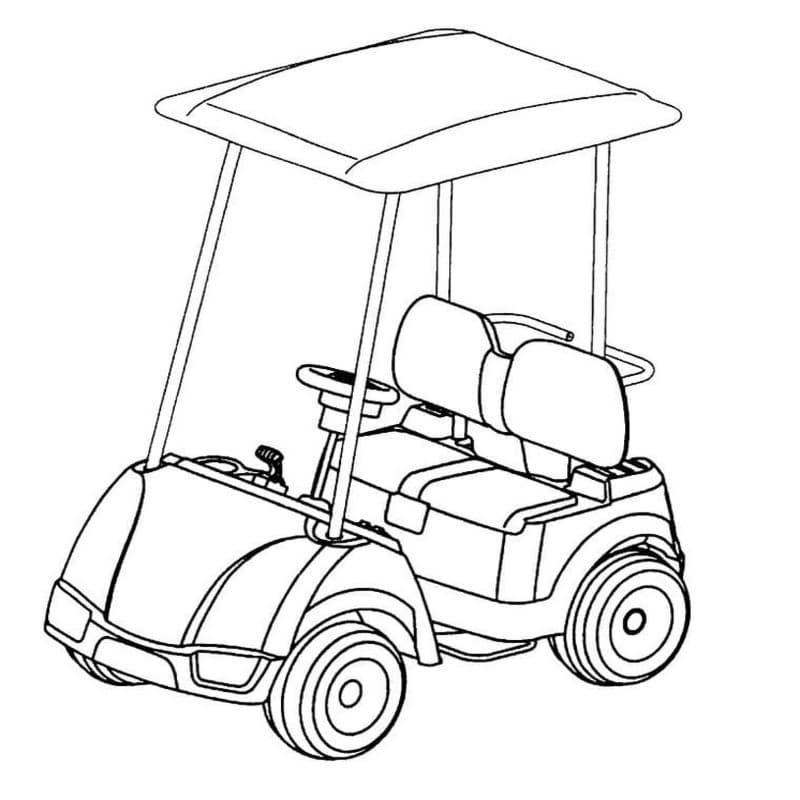 Fise de colorat cu Desenează Golf imprimabil bazic