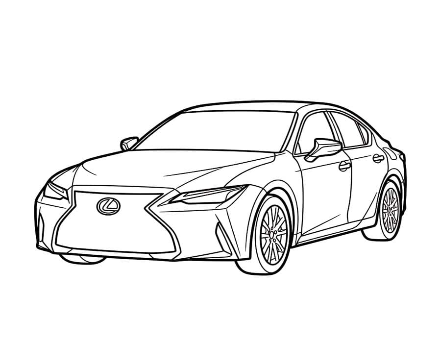 Fise de colorat cu Desenează Lexus gratuit