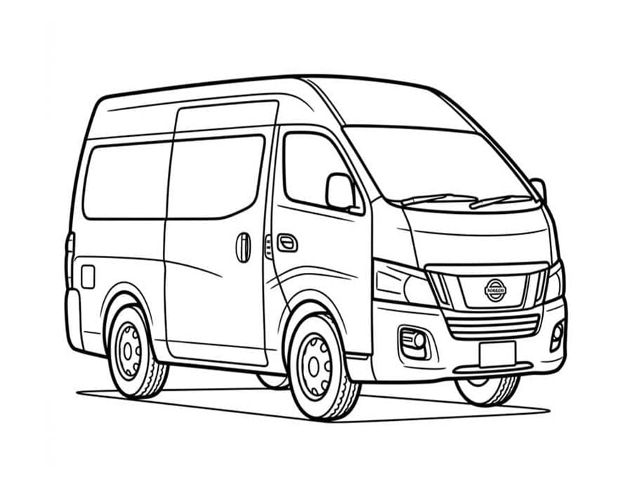 Fise de colorat cu Desenează Nissan gratuit