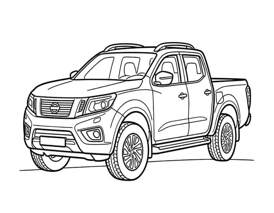 Fise de colorat cu Desenează Nissan imprimabil uşor