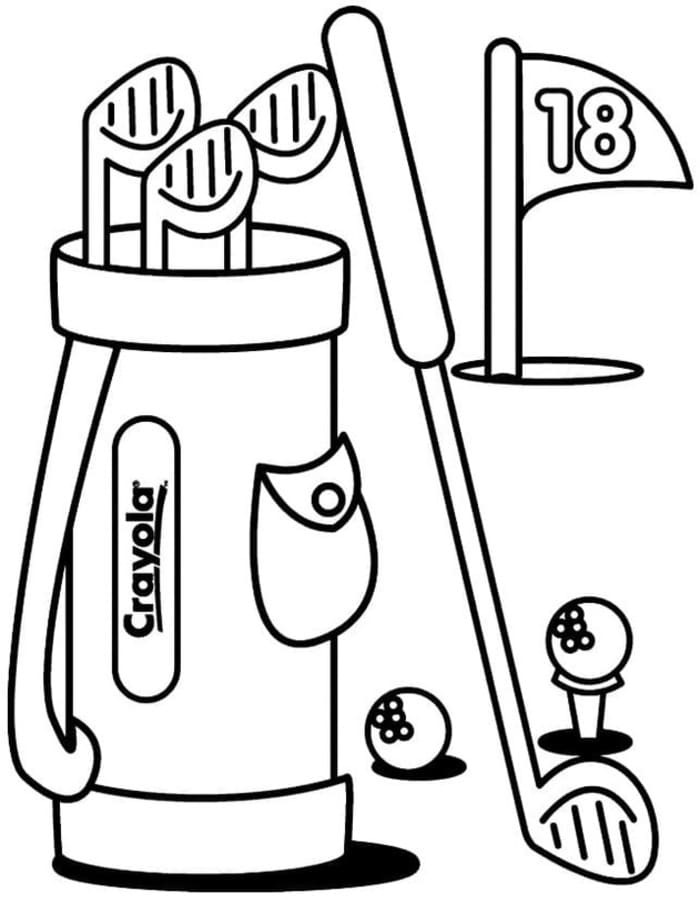 Planse de colorat cu Golf