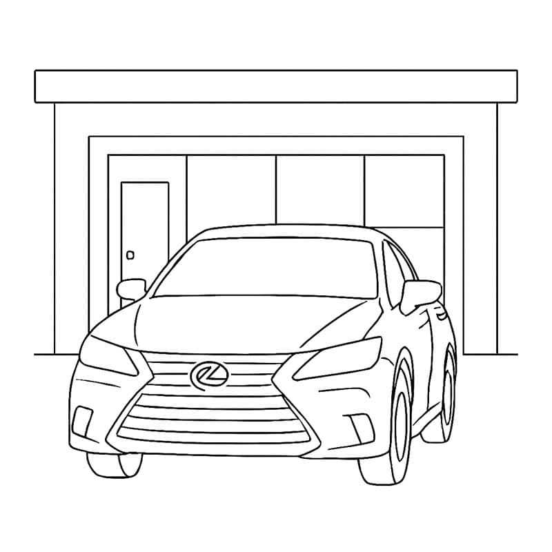 Fise de colorat cu Lexus bazic la copii