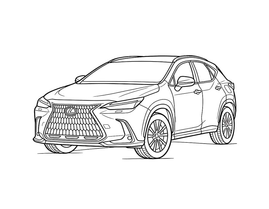 Fise de colorat cu Lexus imprimabil pentru copii
